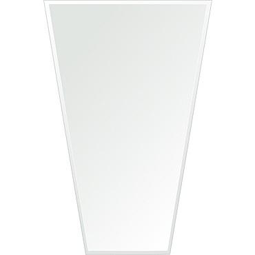 クリスタル ミラー 洗面鏡 浴室鏡 400x600mm テーパードバゲット クリスタルカット 洗面 鏡 浴室 壁掛け ミラー 日本製 5mm厚 取付金具と説明書 壁掛け鏡_1