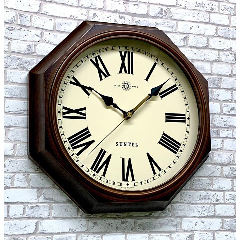 掛け時計 28.5cm 日本製 静音 電波時計 壁掛け 時計 かけ時計 電波