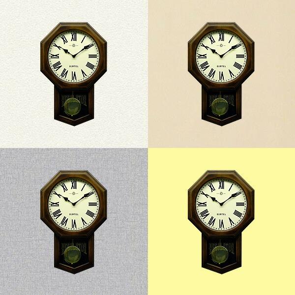 振り子時計 壁掛け 26cm 日本製 クォーツ 正確 オシャレ 北欧 レトロ