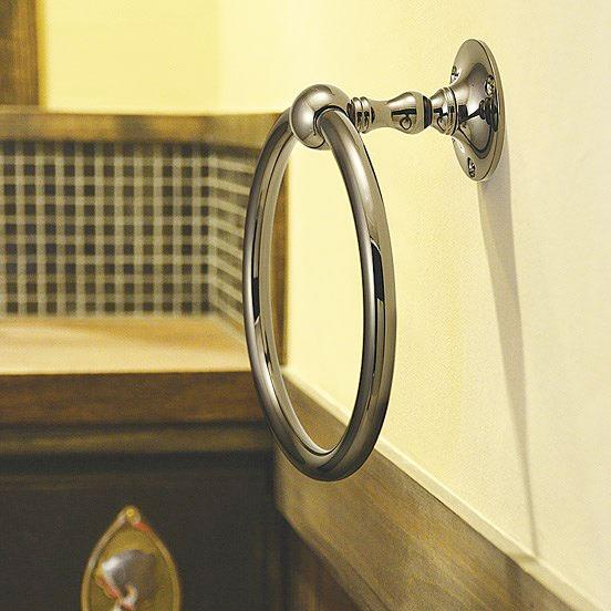 タオルリング 幅15.5cm 銀色 シルバー タオル掛け トイレ 洗面所 バス