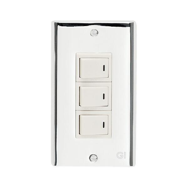 スイッチ スイッチプレート スイッチカバー カバー コンセント プレート コンセントプレート コンセントカバー 1連3口 クローム仕上げ フルカラー タイプ G 7g9002k3 鏡 ミラー 洗面 インテリア Ivy 通販 Yahoo ショッピング