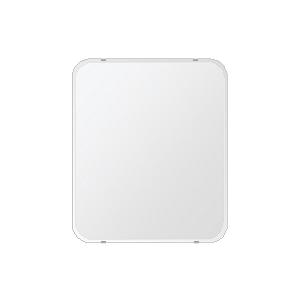 クリスタル ミラー 549x649mm 角丸四角形 クリスタルカット 鏡 壁掛け ミラー 壁掛け 日本製 5mm厚 玄関 リビング 寝室 トイレ 取付金具と説明書 壁掛け鏡