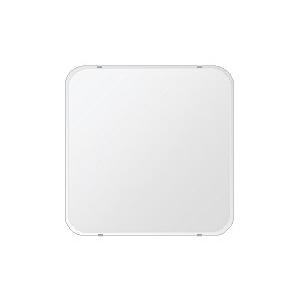 クリスタル ミラー 600x600mm 角丸四角形 クリスタルカット 鏡 壁掛け ミラー 壁掛け 日本製 5mm厚 玄関 リビング 寝室 トイレ 取付金具と説明書 壁掛け鏡