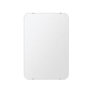クリスタル ミラー 506x760mm 角丸四角形 シンプルカット 鏡 壁掛け ミラー 壁掛け 日本製 5mm厚 玄関 リビング 寝室 トイレ 取付金具と説明書 壁掛け鏡
