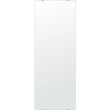 クリスタル ミラー 450x1200mm 長方形 シンプルカット 鏡 壁掛け ミラー 壁掛け 日本製 5mm厚 玄関 リビング 寝室 トイレ 取付金具と説明書 壁掛け鏡 壁に直付け