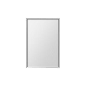 クリスタル ミラー 上下左右フレーム 400x600mm 長方形 鏡 壁掛け ミラー 壁掛け 日本製 5mm厚 玄関 リビング 寝室 トイレ 取付金具と説明書 壁に直付け 壁掛け