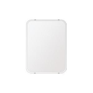 スーパークリアー ミラー 455x608mm 角丸四角形 クリスタルカット 鏡 壁掛け ミラー 壁掛け 日本製 5mm厚 玄関 リビング 寝室 トイレ 取付金具と説明書 高透過