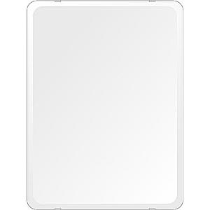 スーパークリアー ミラー 455x608mm 角丸四角形 デラックスカット 鏡 壁掛け ミラー 壁掛け 日本製 5mm厚 玄関 リビング 寝室 トイレ 取付金具と説明書 高透過