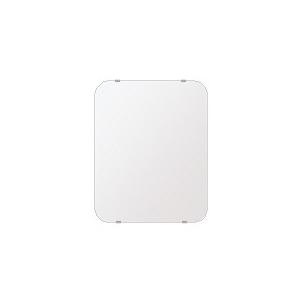スーパークリアー ミラー 400x500mm 角丸四角形 シンプルカット 鏡 壁掛け ミラー 壁掛け 日本製 5mm厚 玄関 リビング 寝室 トイレ 取付金具と説明書 高透過
