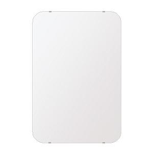 スーパークリアー ミラー 608x912mm 角丸四角形 シンプルカット 鏡 壁掛け ミラー 壁掛け 日本製 5mm厚 玄関 リビング 寝室 トイレ 取付金具と説明書 高透過