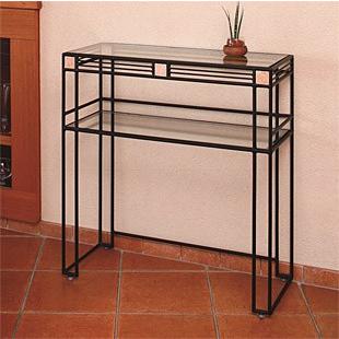 アンティーク/ガラストップテーブル/コンソール/インテリア