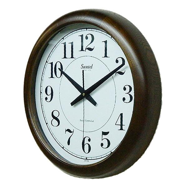 掛け時計 40cm 日本製 静音 クオーツ 壁掛け 時計 かけ時計 非電波 非