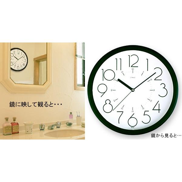 逆転時計 32cm 逆回転 時計 反対 動く 針 仕掛け時計 掛け時計