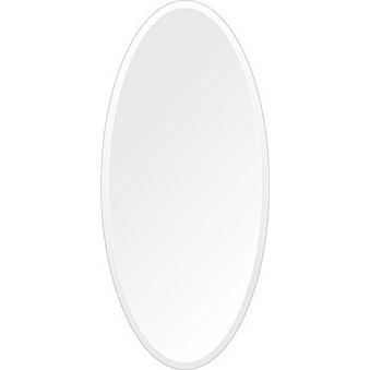 スーパークリアー ミラー 420x920mm 楕円形 デラックスカット 鏡 壁掛け ミラー 壁掛け 日本製 5mm厚 玄関 リビング 寝室 トイレ 取付金具と説明書 高透過
