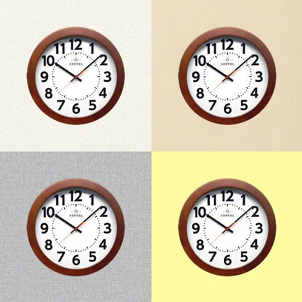 掛け時計 33cm 日本製 静音 クオーツ 壁掛け 時計 かけ時計 非電波 非