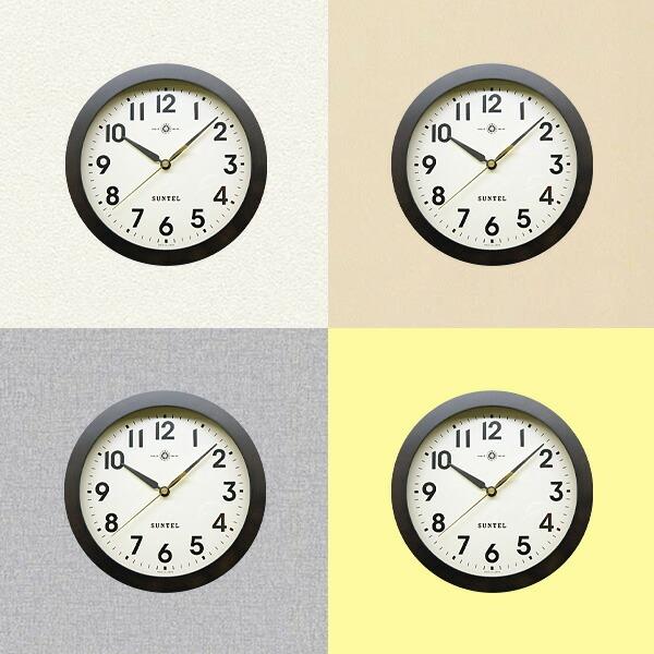 掛け時計 25cm 日本製 静音 電波時計 壁掛け 時計 かけ時計 電波 電波