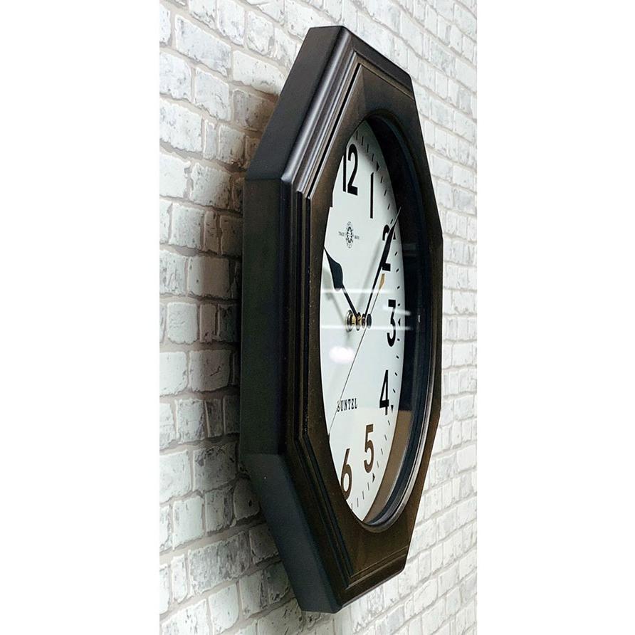 掛け時計 28.5cm 日本製 静音 電波時計 壁掛け 時計 かけ時計 電波