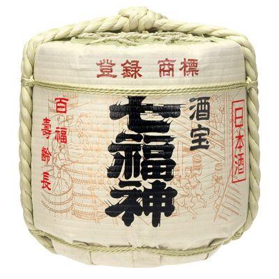 樽酒　2斗樽（36L）中身1斗（18L）菊の司酒造「七福神」の日本酒 菰樽 鏡開き用に｜kagamibiraki