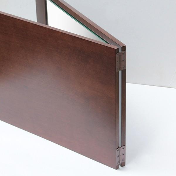 バックミラー 美容室 鏡 ヘアサロン 木目 おしゃれ サロンミラー : 鏡