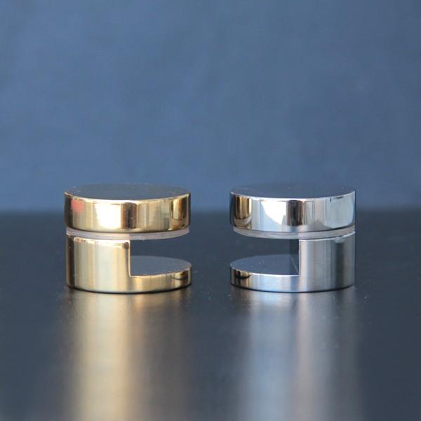 鏡 金物 ミラーハンガー OA鏡止め 真鍮 3mm 5mm 兼用 1個 鏡ツメ金具