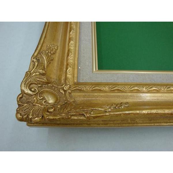 9232 F3ゴールド/シルバー油絵用額縁 ，油彩用額縁，油絵額，油彩額