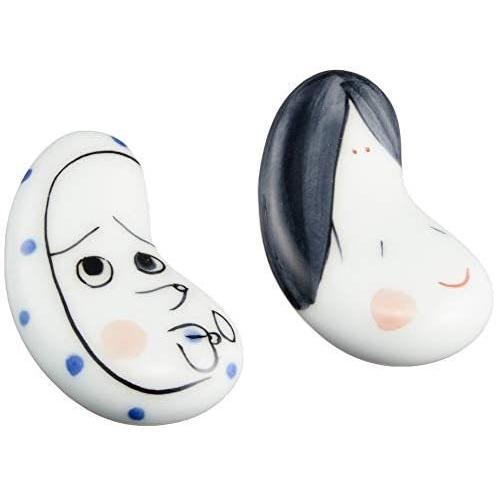 波佐見焼 箸置ペア おかめひょっとこ柄 おかめ ひょっとこ Qpkquaxdpi Redemptio Edu Ec