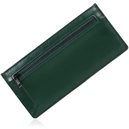 MURA ゴートレザー メンズ スキミング防止機能付き 薄型 長財布 (グリーン) (グリーン) :kagas-wja23q5fi40039