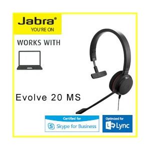 GN JABRA EVOLVE 20 MS Mono USB ヘッドセット 4993-823-109  【国内正規】｜kagasys