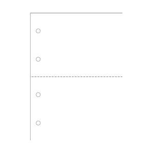BSLシステム研究所 A4HF2-4 マルチ プリント用紙 A4二面付き単票4穴 500枚入｜kagasys