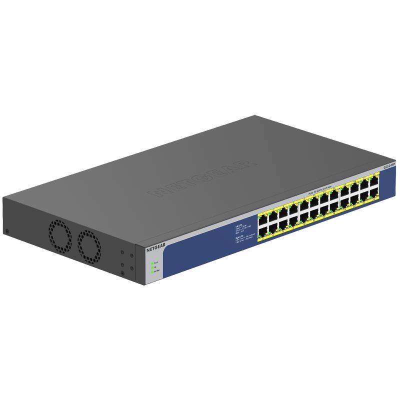 NETGEAR PoE+ギガビット24ポート GS524PP-100AJS GS524PP | 24-Port Gigabit Ethernet Unmanaged High-power PoE+ Switch