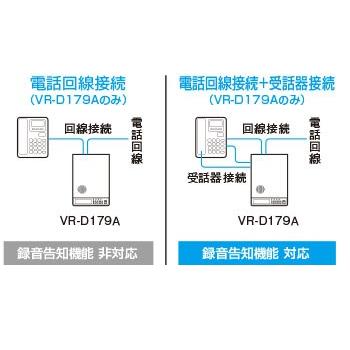 タカコム TAKACOM 通話録音装置 VR-D179A (電話回線接続対応 タカコム TAKACOM 通話録音装置 VR-D179A (電話回線接続対応