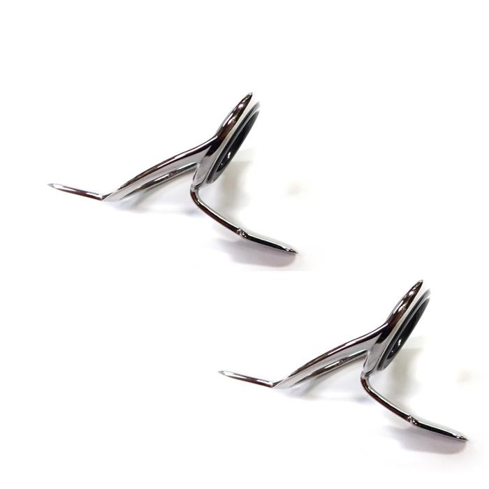 2個 ガイド フジ P-KWSG-16 ダブルフット PE糸がらみ軽減 ロッドビルディング SICステン 雷魚 バス