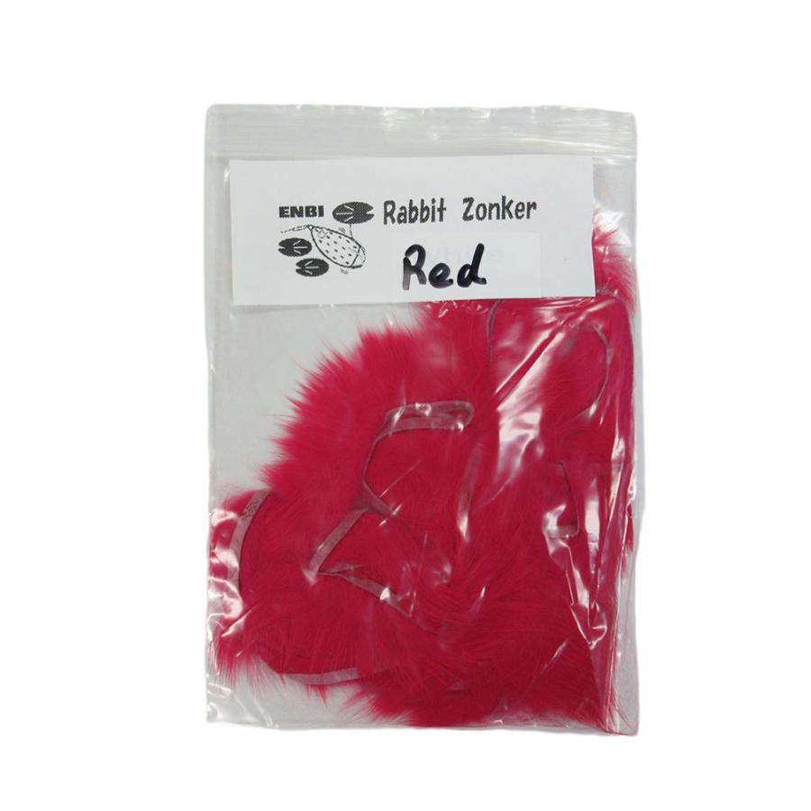 ゾンカー 1/8（約3mm） レッド（少しピンクがかっている） 雷魚 フライ フロッグ チューニング ラビットゾンカー ファー znk8s