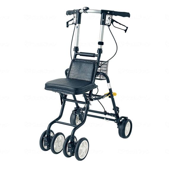 シルバーカー 島製作所 テノールEVO クロコダイルBK キャリー 座れる