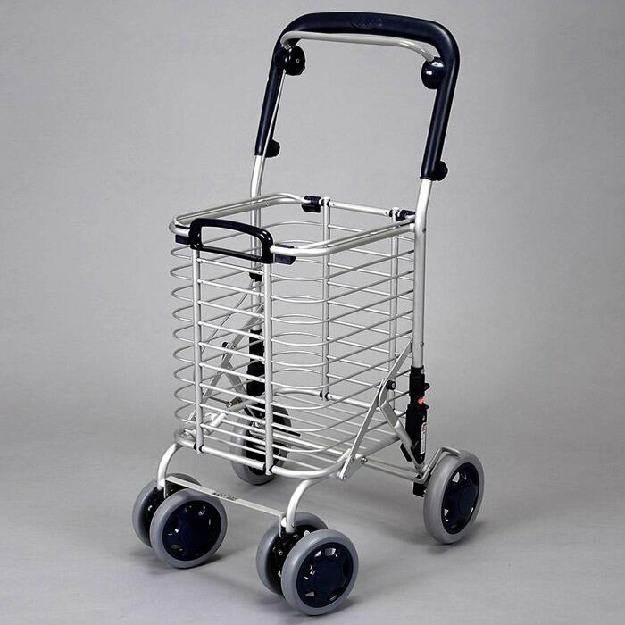 メーカー直送】ショッピングカート ワイヤーカーA バッグなし シルバー