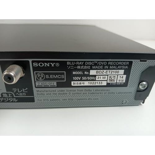 【中古】3番組同時録画2T SONY BDZ-ET2100 ブルーレイレコーダー SONY BDZ-FBW2100 価格比較 - 価格.com