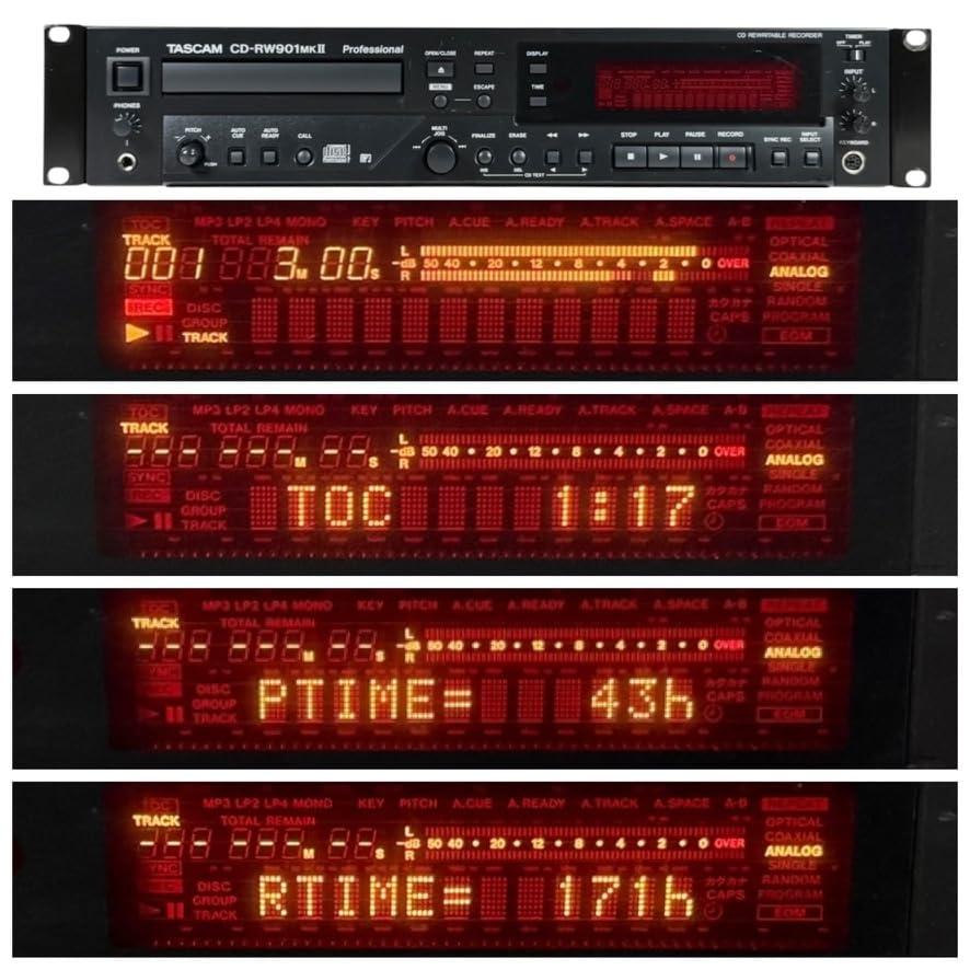 プロ用　高音質　TASCAM CDレコーダー/プレーヤー CD-RW901MK2 TASCAM ( タスカム ) CD-RW901MK2 CDレコーダー/プレーヤー 送料