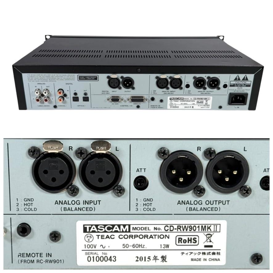 TASCAM CDレコーダー/プレーヤー 業務用 CD-RW901MK2 : kagayaki