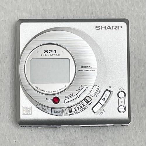 SHARP ポータブルMD レコーダー MD-MT821-S 動作/良品 SHARP ポータブルMD レコーダー MD-MT821-S 動作/良品