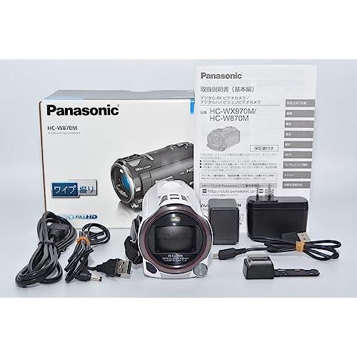 パナソニック HDビデオカメラ W870M ワイプ撮り 50倍ズーム ホワイト