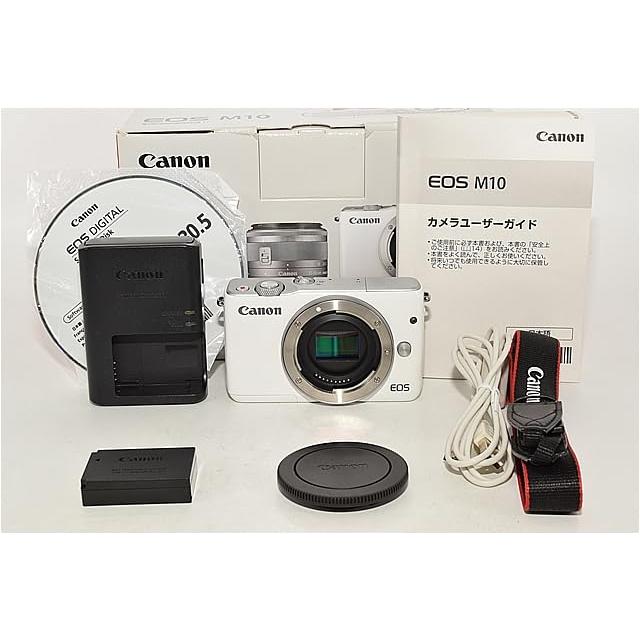 Canon ミラーレス一眼カメラ EOS M10 ボディ(ホワイト) EOSM10WH-BODY 