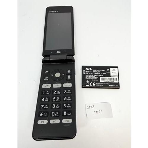 京セラ KYOCERA au GRATINA 4G KYF31 ガラケー ブラック : kagayaki