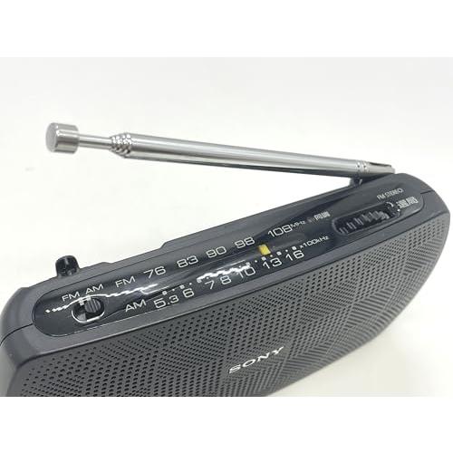 ソニー ポータブルラジオ SRF-19 : ワイドFM対応 FM/AM ブラック