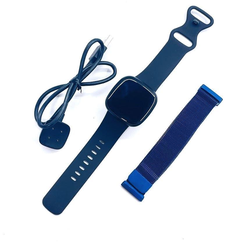 Fitbit Versa3 Alexa搭載/GPS搭載 バンド付属 Amazon.com: Fitbit Versa 3 Health & Fitness Smartwatch with