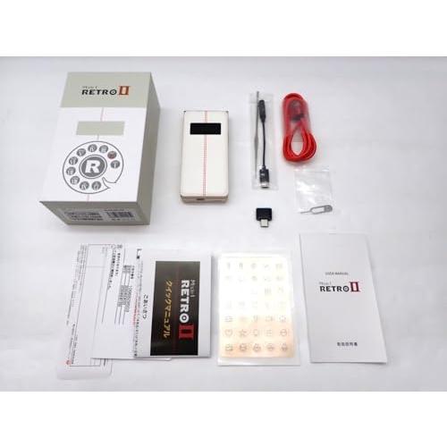 Mode1 ガラケー 型 SIMフリー スマホRetroII レザー調 ホワイト Mode1 ガラケー 型 SIMフリー スマホRetroII レザー調 ホワイト