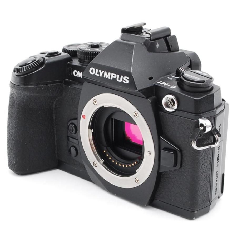 OLYMPUS ミラーレス一眼 OM-D M1 ボディ ブラック 防塵 防滴 OM-D E-M1 BODY BLK｜kagayaki-shops3｜02