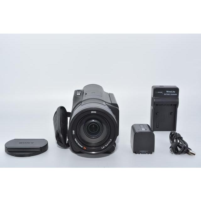 ソニー　SONY　ビデオカメラ　ブラック　光学12倍　FDR-AX100　Handycam　FDR-AX100　4K　BC