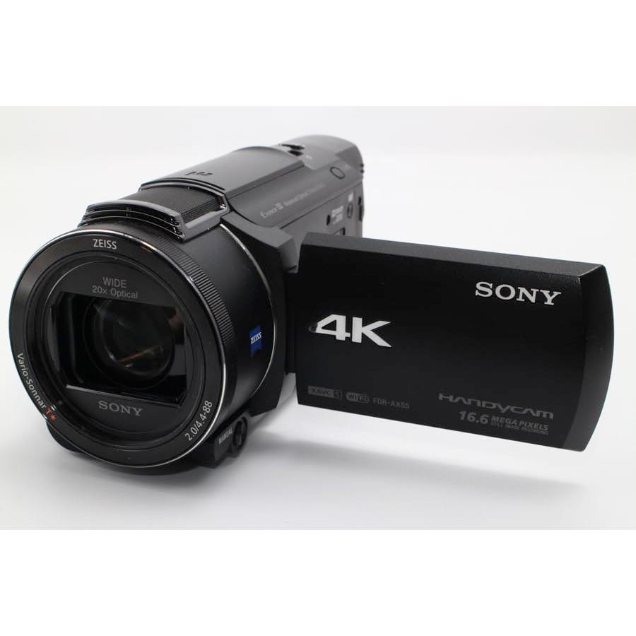ソニー ビデオカメラ FDR-AX55 4K 64GB 光学20倍 ブラック Handycam FDR-AX55 BC｜kagayaki-shops3｜02