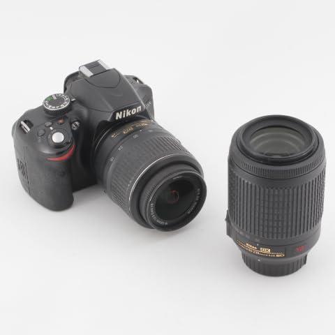 Nikon D3200 200mmダブルズームキット　ブラック　一眼レフ ニコン D3200 200mmダブルズームキット ブラック｜デジタル一眼