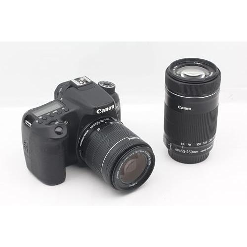 Canon　デジタル一眼レフカメラ　EOS　ダブルズームキット　EF-S18-55　70D　IS　EF-S55-250　ブラ　STM付属　IS　STM